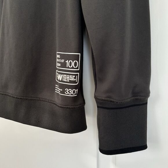 G-Star Raw 3301 Track Jacket Men L Black Contrast Shoulder Chest Pockets Stretch - Picture 4 of 13